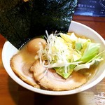 麺屋 晴 - 豚骨醤油＋煮玉子