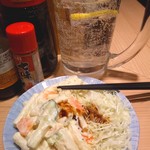 立呑み晩杯屋 - 定番のマカサラとかマカ摂取したいねん。