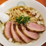 麺屋 六感堂 - 鴨南蛮＋鴨ロースト増し