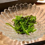 はっこく - 2018.12.  箸休め③ ピーマンの塩昆布和え