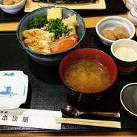 魚屋 小次朗 - 穴子、ネギトロ、サーモン丼セット 1,000円