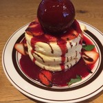 LionCAFE - ショコラストロベリースフレパンケーキ（1,350円）