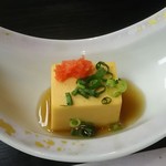 南平台温泉ホテル - 先付 鮟肝豆腐