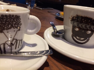 Shichiriaya - 可愛い絵柄のコーヒーカップ