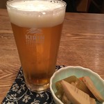 そば季菜 はや川 - 生ビール（大）