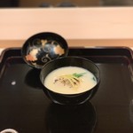 山﨑 - 鱈の白子と白味噌の椀