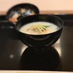 山﨑 - 鱈の白子と白味噌の椀