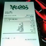 そばかつ慶兆 - レシート