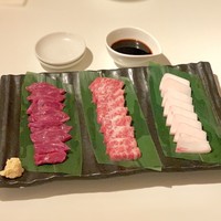 西麻布 吾空 - 三種盛り合わせ(馬刺し)(3,480円)