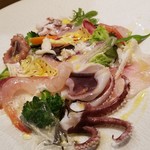 ファリナモーレ - ◆「畑の野菜と庄内浜の魚介 月の雫の塩ジュレ」