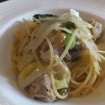 La Bonta - 雲仙鶏と青唐辛子のペペロンチーノ