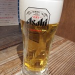 シンヨコ商店 - 生ビールはスーパードライ通常430円がハッピーアワーで200円