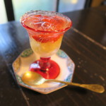 土家 - 30年12月　苺ゼリー、林檎シャーベット