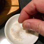 チョンギワ - 天然塩を入れ自分好みの味に調整して