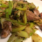 亜細亜割烹 蓮月 - ラム肉のクミン炒め