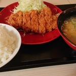 かつや - チキンカツ定食♪ご飯少なめにしてもらうの忘れた