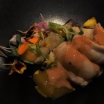 ⑥「海の宝物」オマール海老・焼きみかん・キャベツ