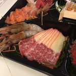 魚楽小川水産 - クジラベーコン＆ボタンエビ