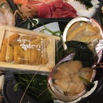 魚楽小川水産 - ウニ＆あわび