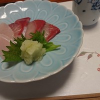 天ぷら 川辰 - ぶりのお刺身