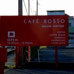 カフェ ロッソ - 真っ赤な看板