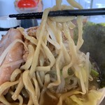 麺屋 歩夢 - 【2018.12.27】中加水の太麺。