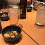 Nihonkai Shouya - お通しと飲み物