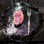 レストランRyu - 明和町の紫芋を使った、絞りたてモンブラン。「絞りたて」なのがポイントです！