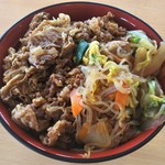 すき家 - 20181231「牛すき焼き丼(並)」690円の「肉2倍盛」200円＋「肉2倍盛」200円…計1,090円