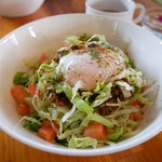 スナヤマカフェ - 宮古牛タコライス温玉のせ