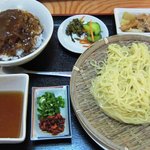 とり雅 - ザルラーメンハンバーグ丼４５０円