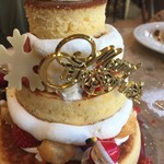 カフェ アクイーユ - 2018年12月　スノーベリーツリーパンケーキ 