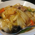 中華料理 鳳凰 - もう1枚、中華丼のアップをパシャッ！