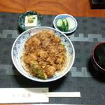 花家 - 海鮮かき揚げ天丼(870円）