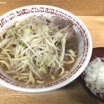 ラーメン二郎 - 再訪問 2019/01小ラーメン+たまねぎ 「ニンニク」(800円)