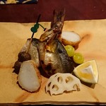 りょうりや 御旅屋 - 子持鮎の若狭焼き