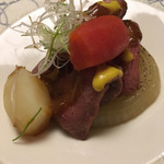 白金温泉郷 森の旅亭 びえい - 美瑛和牛のロースト♬︎ 毎回、美味しいﾃﾞｽ♡