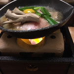 白金温泉郷 森の旅亭 びえい - 沖縄県純潔アグー豚すき煮♬︎
      脂身…苦手なんだけど…どうかなぁ？