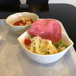 久慈第一ホテル - 朝食(サラダ、トマトとセロリのサラダ)