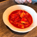 さんか亭 - 【2018年08月】冷麺の辛さ別盛り。