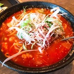 さんか亭 - 【2018年08月】韓式ピリ辛チャンポン麺＠850円。