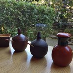 打心蕎庵 - 薬味（塩・一味・七味・醤油）