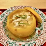 銀座 しのはら - 柚子釜蒸し寿司 雲子と混ぜて