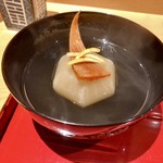 銀座 しのはら - ばちこと蕪のお椀2