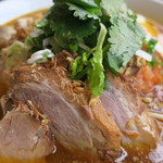 ブラウンオニオンカレーファクトリー - ・「カレーラーメン(¥1100)」のアップ。