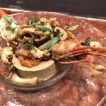 Ata - 牡丹海老と茸のソテー