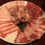 hinabemitaseito - お肉盛り合わせ