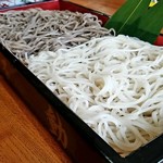 瀧不動生蕎麦 - 更科合い盛り板（1,800円）