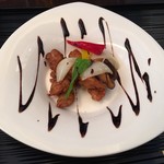 中国料理 カリュウ(ヨコハマ グランド インターコンチネンタル ホテル) - 信玄どりと野菜の黒酢、バルサミコ入り甘酢ソース上海風  2018.12