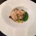 中国料理 カリュウ(ヨコハマ グランド インターコンチネンタル ホテル) - 海老、帆立、甲イカと野菜のピリ辛胡麻風味炒め四川風 2018.12